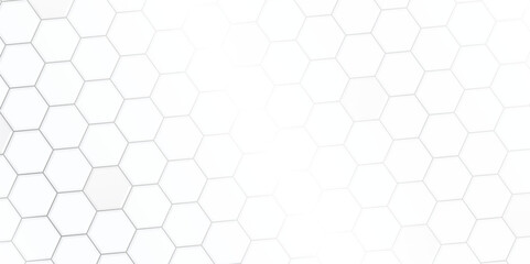 abstract white hexagon background design a white honeycomb grid pattern. . geometric background