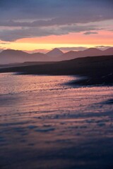 Fototapeta na wymiar Sunset on the Pacific Ocean.