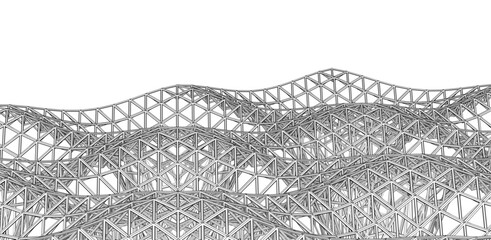 Architectural construction vector illustration