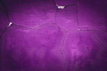 Crack in wall background gradient purple overlay abstract background colorful, rainbow, bright, holi, with space for text, fo happy holi violet background..