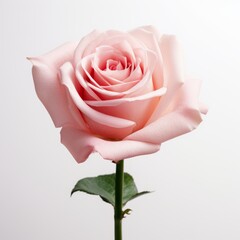 Photo of Rose Flower isolated on a white background