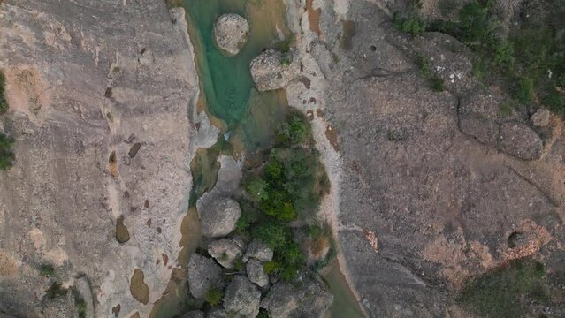 Mountain landscape with Estrets d`Arnes Gorge