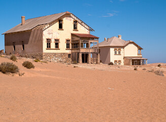 Kolmanskop ghost town once famous for diamond mining, Namibia, Africa.