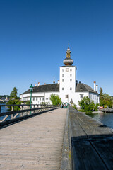 Schloss Orth with Traunsee in Austria