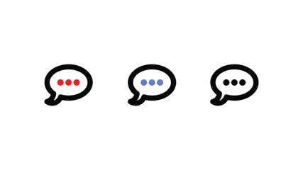 Abstract message, letter, chat black and white icon
