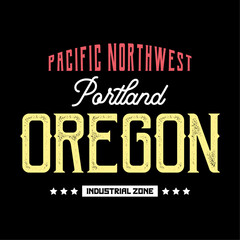 Pacific Northwest Oregon Portland  t- shirt design graphic,  