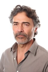 Obraz premium handsome mature man isolated against a white background