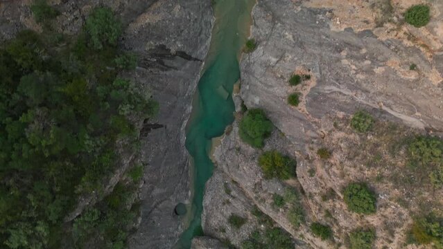 Mountain landscape with Estrets d`Arnes Gorge