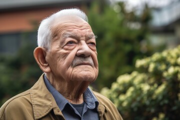 portrait of a confident senior man standing outdoors