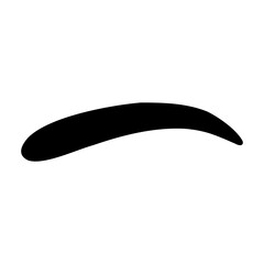 Eyebrow design logo. Vector brow. Minimalism.