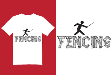 Fencing t shirt design, t shirt design, graphic design
