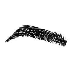 Eyebrow design logo. Vector brow. Minimalism.