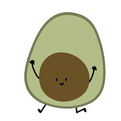 avocado cartoon
