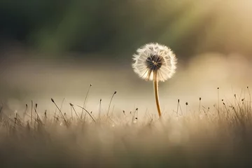 Kussenhoes dandelion on the meadow © MuhammadAshir