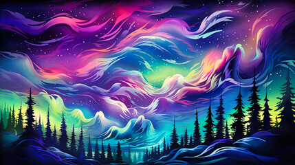Flickers of the abstract aurora borealis,