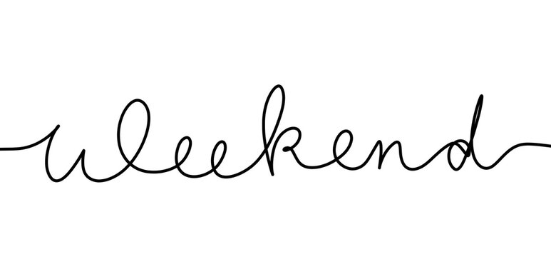 Weekend Fine Line Lettering