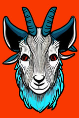 illustration of a goat