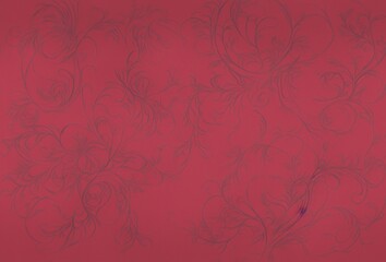 Fototapeta premium colored design painting with crimson, dark pink and moderate blue desigon.