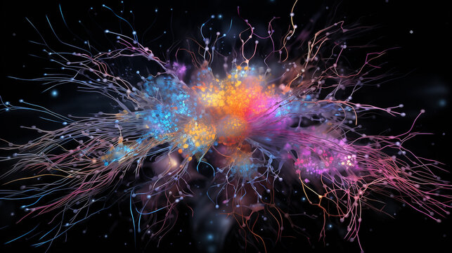 AI-Driven Visualization of a Human Brain's Creative and Intellectual Explosion