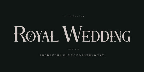 Royal Wedding Old Vintage Kingdom Monarchy Alphabet Font Typeface © over50