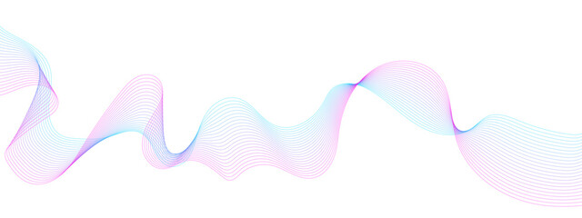 Abstract colorful blue, pink blend wave lines and technology background. Modern colorful flowing wave lines and glowing moving lines. Futuristic technology and sound wave lines background.