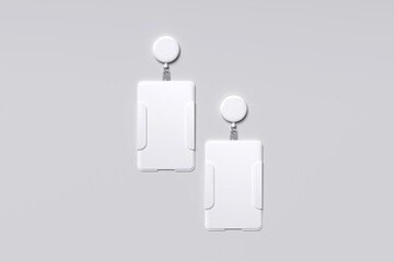 ID Card Holder Blank Mockup