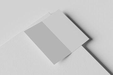 DL Bifold Brochure Blank Mockup