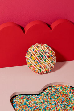 galleta de chispas de colores 