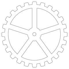 Naklejka premium Gear line