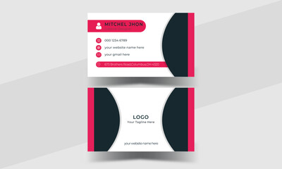 Business Card - Creative and Clean Modern Business Card Template with realistic mockup.