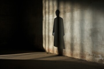 Obraz premium Mystical shadow on the wall.