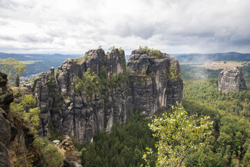 Naklejka premium Schrammsteine in Sachsen