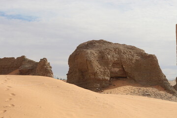 sand castle in the desert