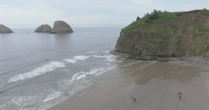 Oregon's foggy charm seen through a drone's lens.