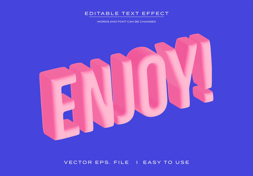 3D Text Effect Mockup