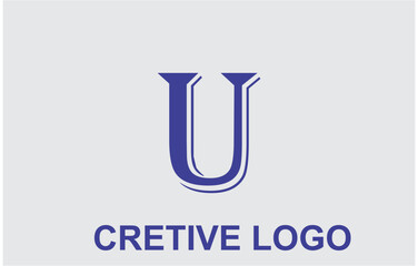 u letter logo