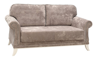 Sofa isolated on white background. Including clipping path