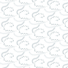 pattern with leafs and white flowers 