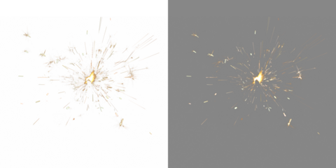Sparkler light png. Burning sparkler fire with sparks flying around. Isolate on a transparent background. Fireworks.  bengal fire 