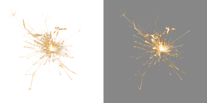 Sparkler light png. Burning sparkler fire with sparks flying around. Isolate on a transparent background. Fireworks.  bengal fire 