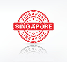 Singapore stamp. Singapore grunge vintage sign. Singapore rubber stamp.