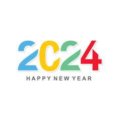 2024 logo design vector element with modern idea