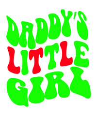 Daddy's Little Girl Retro SVG
