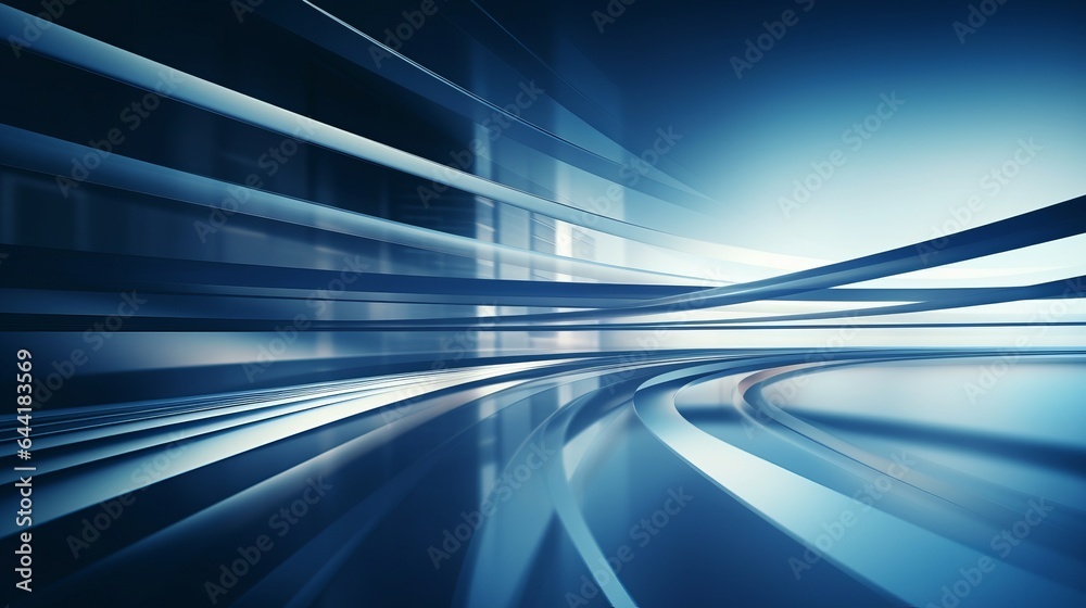 Poster an abstract background with blue and black lines