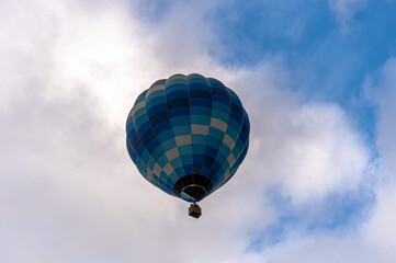 hot air balloon in flight