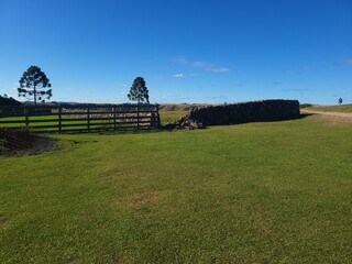 landscape with a fence