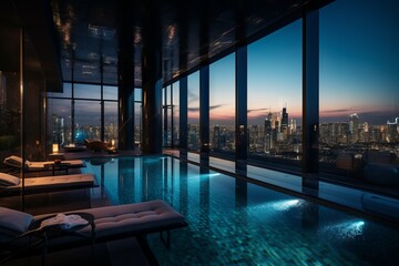 Luxury Penthouse with Rooftop Pool - AI Generated