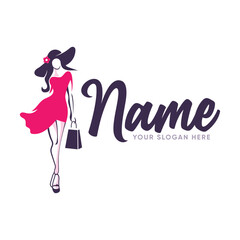 Girl Fashion Logo Design