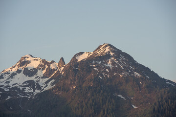 Landscape at the mountain near the austrian village called Bramberg am Wildkogel