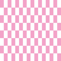 seamless pink pattern. a chess board with an abstract pattern. a popular background in the form of a grid, checkered. for print, banner, card. art vector illustration. barbie style